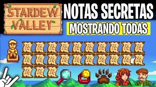 STARDEW VALLEY  TODAS AS NOTAS SECRETAS [upl. by Dry]