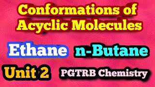 Conformational analysis Conformation of Ethane and nbutaneFull detailsFull explanation [upl. by Sydelle947]