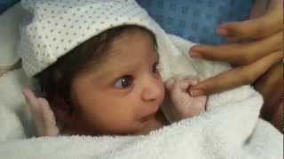 Cute Newborn Baby half an hour old [upl. by Tallulah]