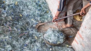 Incredible Process of Recycling Waste Glass into Medicine Bottles  Making Mass Production [upl. by Ardnekal938]