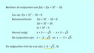 Snijpunten van parabolen met coordinaatassen berekenen [upl. by Ewolram]