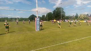 Brad Cunningham scores a try for Salford City Roosters v Woolston Rovers A [upl. by Ardnas]