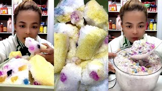 Y14  ASMR WHITE ICE EATING  SHAVED ICE ICE EATING [upl. by Liddle]