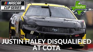 Justin Haley Disqualified At COTA [upl. by Nnairac]