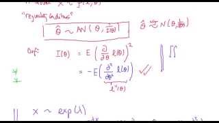 Asymptotic distribution of the maximum likelihood estimatormle  finding Fisher information [upl. by Ligriv]