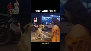 Dogs 🐶 with girls vs boys 🤣 shorts funny trending youtubeshorts [upl. by Naujet179]