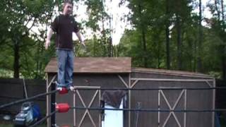 Swanton Bomb  How to do Jeff Hardys Swanton Bomb prowrestling move [upl. by Enala654]