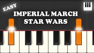 Star Wars  The Imperial March  Piano Tutorial  Easy [upl. by Gaither403]