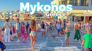 Mykonos Greece 🇬🇷  Summer 2022  4K 60fps HDR  7 Hours Walking Tour [upl. by Eelamme934]