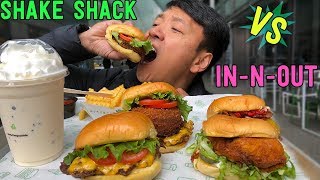 InNOut Burger VS Shake Shack BEST Fast Food Burger in America [upl. by Roselani]