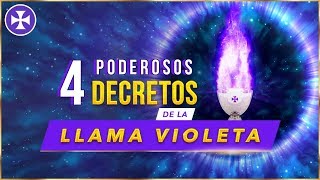 4 Poderosos Decretos de la Llama Violeta  Yo Soy Espiritual [upl. by Kowal394]