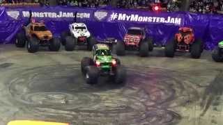 Monster Jam Grave Digger Donut competition Monster Truck 2015 New Hampshire [upl. by Asserak]