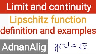 11 Lipschitz function implies uniformly continuous but not converse hold  Real Analysis [upl. by Emmery]