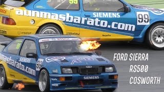 FORD SIERRA COSWORTH RS 500  Car Sound  Flames [upl. by Mogerly]