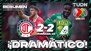 HIGHLIGHTS  Toluca 22 León  Liga Mx AP2024  J15  TUDN [upl. by Odraleba843]