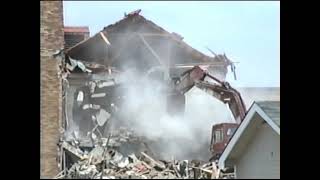 Hanley Jr High School demolition 1989  including inside [upl. by Akere]