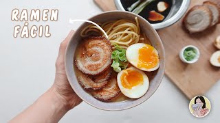 RAMEN JAPONÉS CASERO fácil y delicioso con ingredientes de tu país  SoYui [upl. by Enaira731]