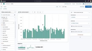 Creating your first visualization with Kibana Lens [upl. by Ruffi]