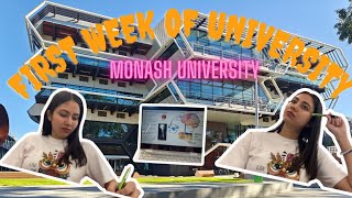 First Week of University  Monash University Attending Lectures  Campus Exploration  Australia [upl. by Kassel446]