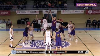 U18  PARTIZAN BELGRADO vs FC BARCELONA Torneo Junior Hospitalet 2019 BasketCanteraTV [upl. by Heigl947]