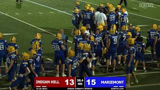 Football 2022  Indian Hill vs Mariemont [upl. by Alleyne]