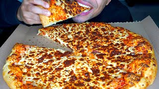 ASMR Eating WHOLE Costco Cheese PIZZA Mukbang Big Bites Challenge Review Recipe Jerry Mouth Sounds [upl. by Spancake773]