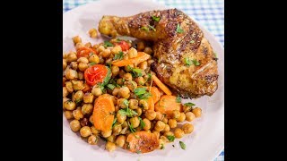 Roasted Chicken Thighs with Chickpeas [upl. by Rabin]