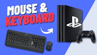 How to use Keyboard and Mouse on Playstation 4 2024 [upl. by Hurlee737]