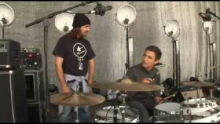 Le Donk amp ScorZayZee  Deleted Scene  Drumming lesson with Matt Helders [upl. by Lydon]