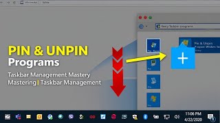 How to Easily Pin and Unpin Programs on the Windows Taskbar  Mastering Taskbar Management [upl. by Monti]