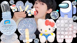 ASMR CLEAR HONEY JELLY FOOD RECIPE PARTY 직접 만든 투명 꿀 젤리 디저트 먹방 DESSERTS CANDY MUKBANG EATING SOUNDS [upl. by Htiekel243]