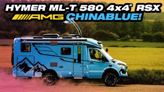 HYMER MLT 580 4x4² RSX  AMG CHINABLUE [upl. by Fanchie]