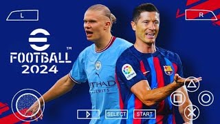 PES 2024 PPSSPP Android MEILLEURS GRAPHISMES caméra ps5 [upl. by Neiluj]