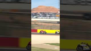 Right as the lights went out in Race 2 the action kicked off 🔥  2024 AragonWorldSBK 🏁 [upl. by Callas273]