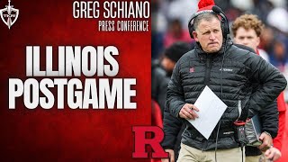 Greg Schiano talks Illinois Postgame — Rutgers Scarlet Knights Football [upl. by Oirretna]