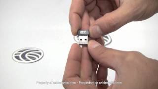 Adaptador WIFI inalámbrico USB 20 de 150Mbps 80211nbg NANO distribuido por CABLEMATIC ® [upl. by Ecinej]