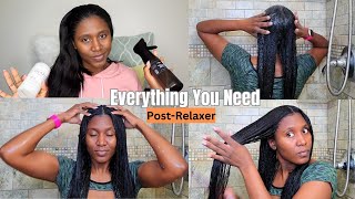 Natural to Relaxed Hair Healthy Hair Growth Wash Day Tips [upl. by Castro]