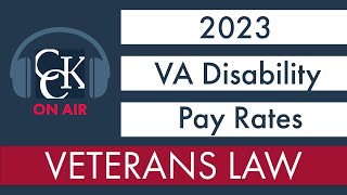 2023 VA Disability Pay Chart and Compensation Rates [upl. by Anirdua827]