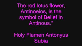 Antinous 101 The Rosy Lotus [upl. by Shuma]