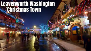 Leavenworth Washington  The Ultimate Winter Wonderland 4K Walking Tour 2019 [upl. by Aihselat]