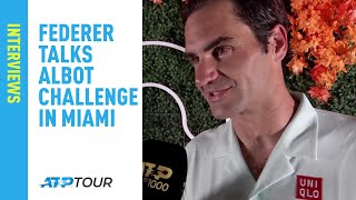 Federer Talks Albot Challenge In Miami [upl. by Etnahsal]