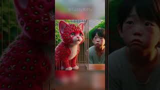 Strawberry Cat 🙀 cat cute catlover [upl. by Stryker20]