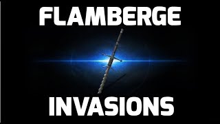 Dark Souls 3 Flamberge Invasions  SL45 Strength Build Amazing Gank Destroying Weapon [upl. by Arekahs]