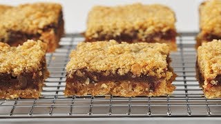 Date Squares Classic Verson  Joyofbakingcom [upl. by Danita12]