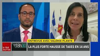 Dépôt du budget de la Ville de Montréal  entrevue avec Valérie Plante [upl. by Craddock]