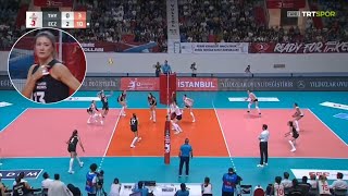 Neriman özsoy  Turk Hava yollari Turky volleyball League 202324 [upl. by Tur]