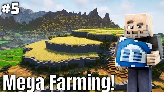 Mega Farming  Hardcore Minecraft Survival ep 5 [upl. by Enitsirhc630]