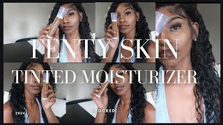 FENTY SKIN Hydra Vizor Huez TINTED MOISTURIZER SPEECHLESS [upl. by Declan]