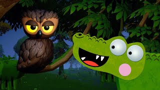 Silly Crocodile Nighttime Fun with Friends  Just For Kids [upl. by Darin]