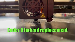 Creality Ender 6 hotend replacement [upl. by Hnahym]